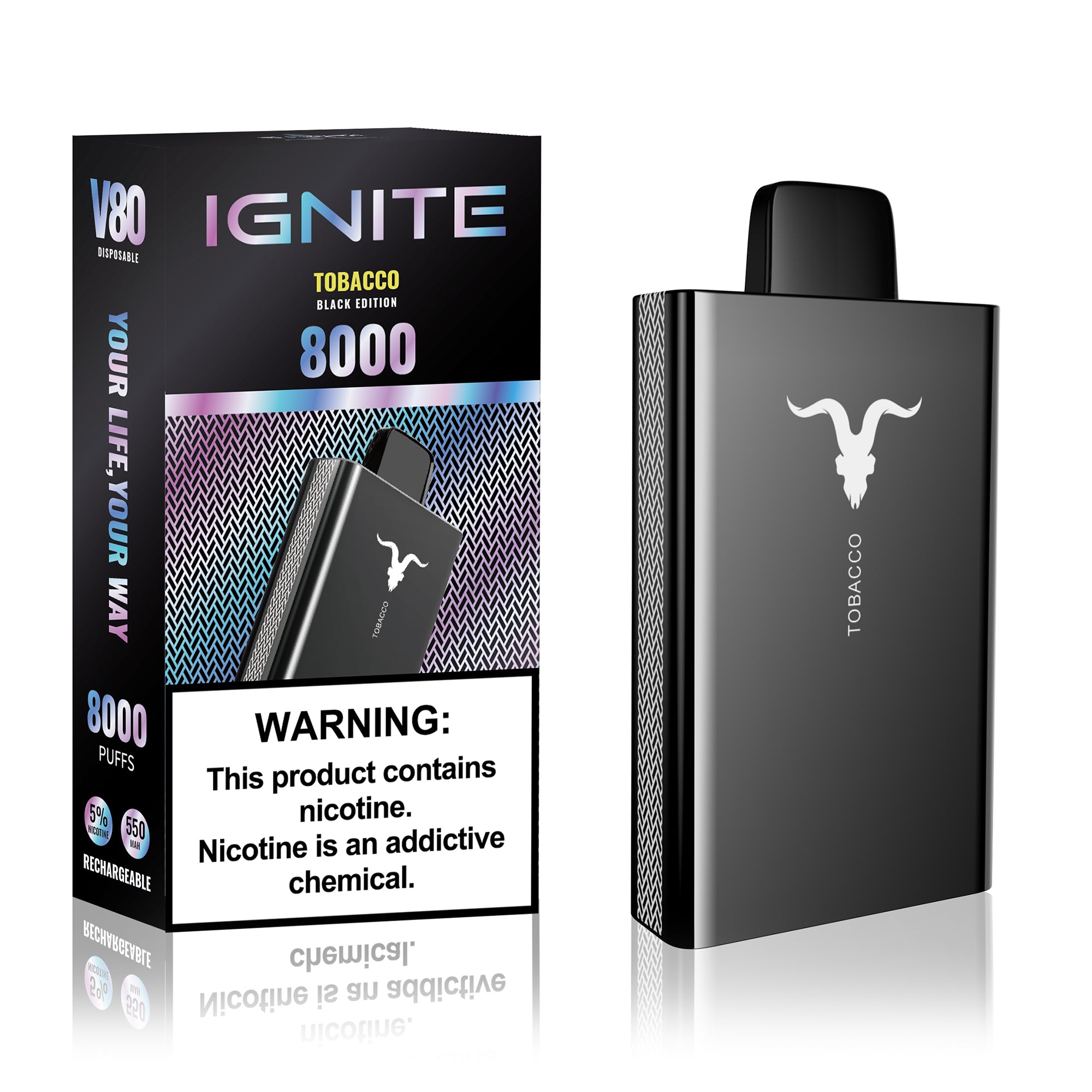 Ignite V80 Vape Device - Tobacco - PUFF IGNITE Ignite V80 Vape Device - Tobacco - PUFF IGNITE