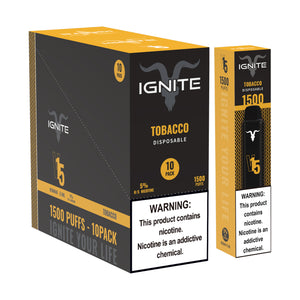Ignite V15 Vape Pen - Tobacco [10ct]